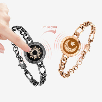 Long Distance Bracelet (Figaro Gold)